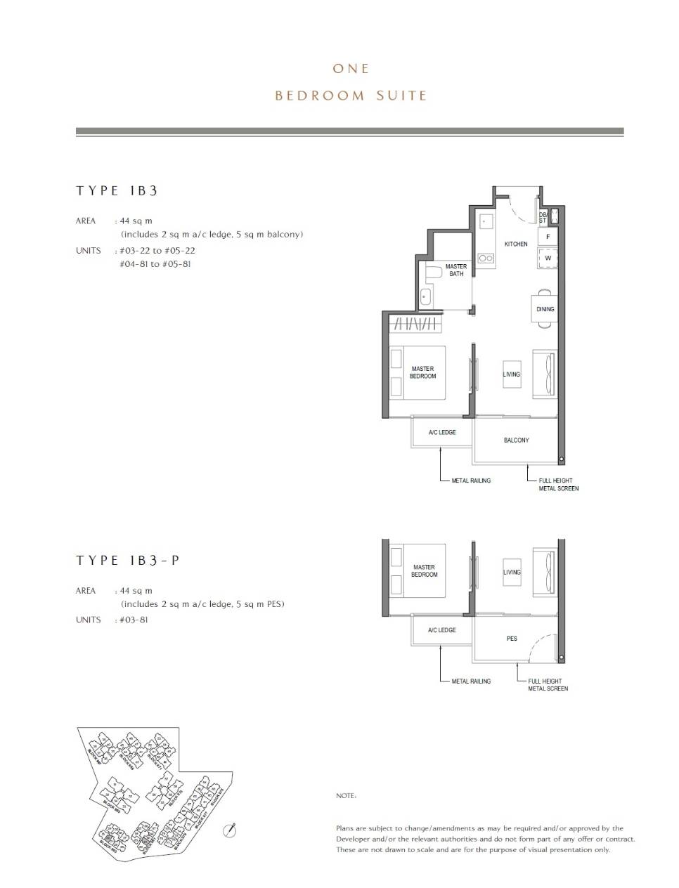 Parc Komo 1 Bedroom Floor Plan 5