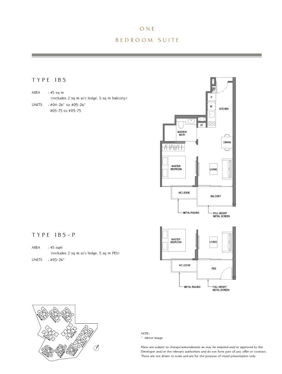 Parc Komo 1 Bedroom Floor Plan 9