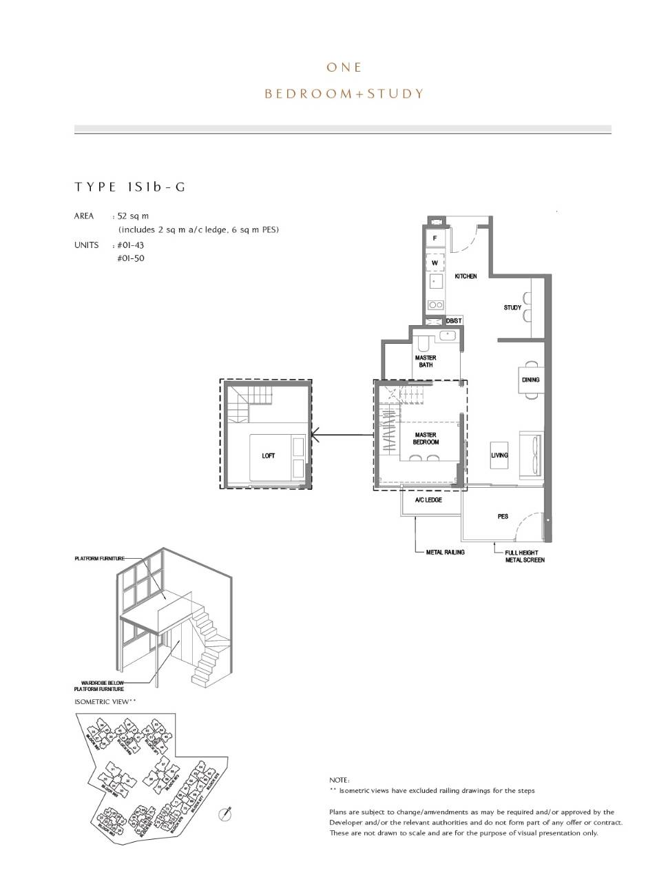 Parc Komo 1 Bedroom Floor Plan 13